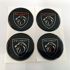 Znak Peugeot průměr 55 mm 4 ks