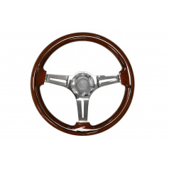 Volant 350mm Dřevo Stříbrný