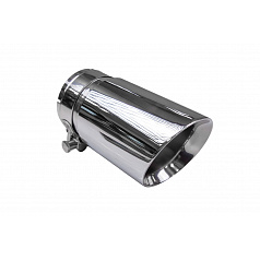 Koncovka tlumiče 89mm vstup 70mm Leštěná