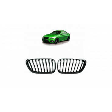 Gril BMW 2 F22 F23 jednotlivé žebro Matná černá