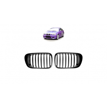 Mřížka BMW 3 E46 jednotlivé lamely Lesklá černá
