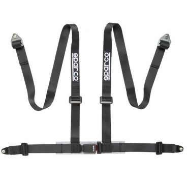 4 - Bod. bezpečnostní pás Sparco černý - E homologace 4 - Bod. bezpečnostní pás Sparco černý - E homologace