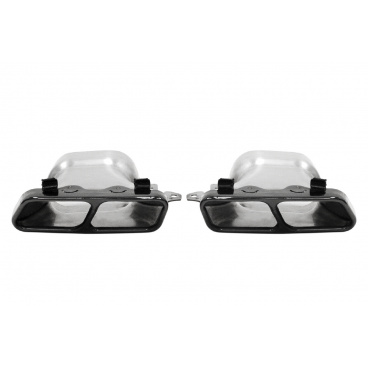 Koncovka tlumiče 210x80mm vstup 140x85mm Mercedes A45 S600 Black Sada