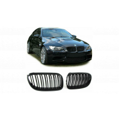 Mřížka BMW 3 E92 E93 Facelift dvojité žebrování Lesklá černá