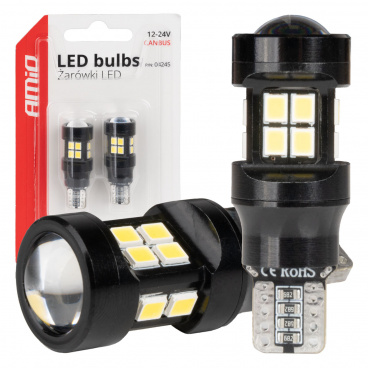 LED žárovky CANBUS T15 W16W 15SMD 2835 Bílá 12V 24V 