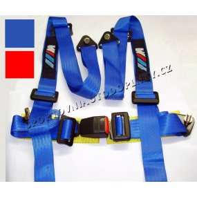 4 -bodové racing bezpečnostní pásy BMW řady M modré