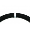 Sportovní volant WRC 350 mm černý semiš / stříbrný šev