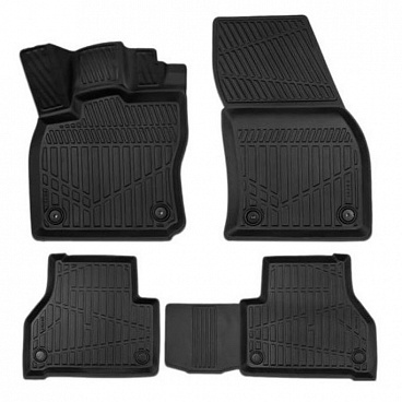 Gumový set 3D přesných autokoberců VW Caddy 2020+