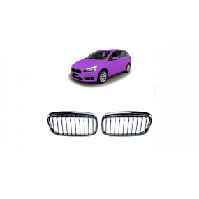 Gril BMW 2 F45 jednotlivé žebro Lesklá černá