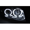 Audi A4 11.1994-12.1998 přední čirá světla Angel Eyes CCFL chrome