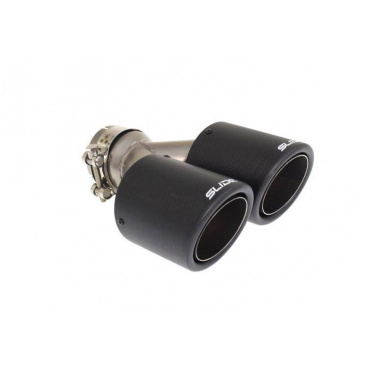 Dvojitá koncovka tlumiče 89mm vstup 63,5mm SLIDE