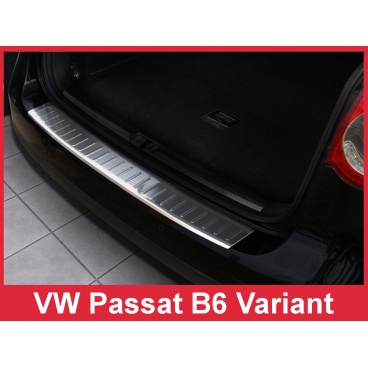 Nerez kryt- ochrana prahu zadního nárazníku Volkswagen Passat B6 Variant 2005-10 Nerez kryt- ochrana prahu zadního nárazníku Volkswagen Passat B6 Variant 2005-10