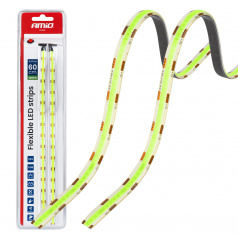 Zelené LED COB pásky do auta 2x30cm 12V AMIO-04573