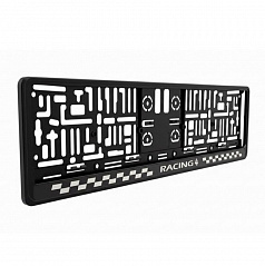 Podložka pod SPZ RACING chrom