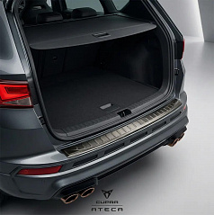 Nerez černý kryt horní hrany zadního nárazníku Seat, Cupra Ateca 2016+