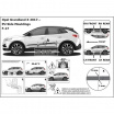 Ochranné boční lišty na dveře, Opel Grandland X, 2017+