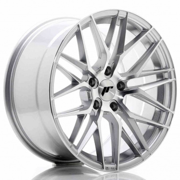 JR Wheels JR28 18x9,5 ET35 5x120 Stříbrná Leštěná Čelní Strana