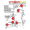 Audi A4 1995-04 StrongFlex Sport sestava silentbloků jen pro přední nápravu 12 ks