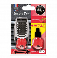 Osvěžovač vzduchu AROMA SUPREME DUO JAHODA