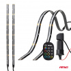 Pásky LED COB do auta vícebarevné multi color RGB s dálkovým ovládáním 2x30cm 12V AMIO-04579