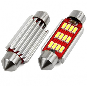 Žárovky sulfit VERTEX CANBUS 12 SMD 4014 Festoon 41mm White 12V/24V Žárovky sulfit VERTEX CANBUS 12 SMD 4014 Festoon 41mm White 12V/24V
