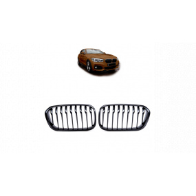 Mřížka BMW 1 F20 F21 Facelift jednotlivé lamely Matná černá