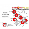 Toyota Celica VII 1999-06 StrongFlex Sport sestava silentbloků jen pro zadní nápravu 14 ks