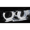 BMW E90/E91 03.2005-08.2008 přední čirá světla 3D U-Type chrome