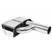 Koncovka tlumiče 255x100mm vstup 63mm Mercedes E63 W212 Leštěná Sada