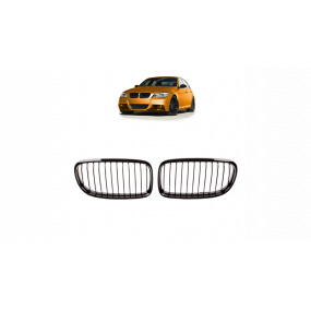 Mřížka BMW 3 E90 E91 Facelift jednotlivé lamely Lesklá černá