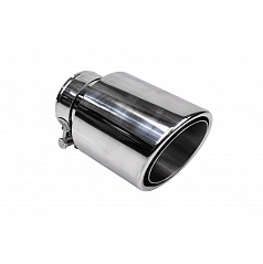 Koncovka tlumiče 114mm vstup 70mm Leštěná