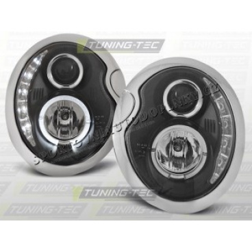 MINI 2001-06 PŘEDNÍ ČÍRÁ LED SVĚTLA DAYLIGHT BLACK MINI 2001-06 PŘEDNÍ ČÍRÁ LED SVĚTLA DAYLIGHT BLACK