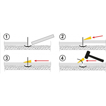 Nivelační systém (300x spona + 100x klín) Nivelační systém (300x spona + 100x klín)
