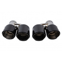 Koncovka Tlumiče 101mmx2 vstup 76mm Carbon Gloss Sada