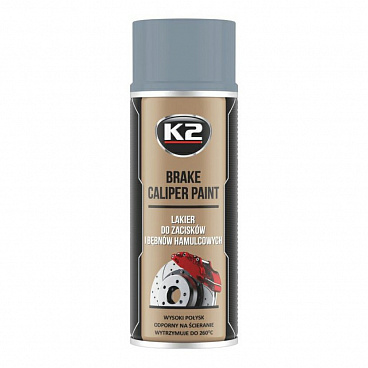 K2 Brake caliper paint 400 ml Stříbrná - barva na brzdové třmeny a bubny