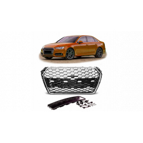 Gril Audi A4 B9 Chrom & Černý PDC