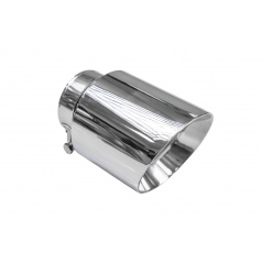 Koncovka tlumiče 114mm vstup 76mm Leštěná