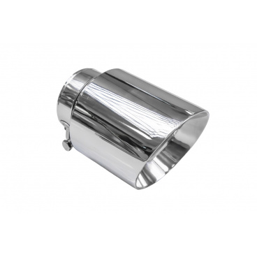 Koncovka tlumiče 114mm vstup 76mm Leštěná