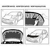 Převlek přední části kapoty černý Kia Stonic 2017+