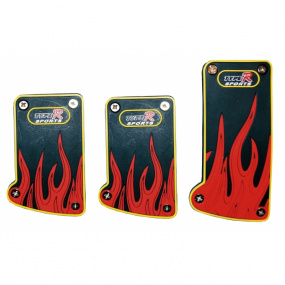 Sportovni pedály-červené-fire Sportovni pedály-červené-fire