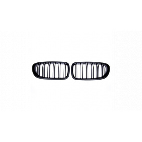Mřížka BMW 5 F10 F11 dvojité žebrování Matná černá