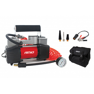 Automobilový kompresor AComp-4 kovový 2 - pístový 12 V HQ