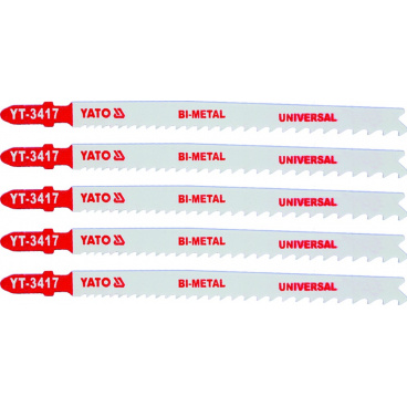 List pilový do přímočaré pily 130 mm UNI TPI10-5 5 ks Bi-Metal