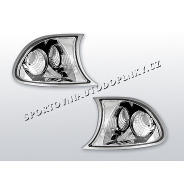 BMW E46 99-01 PŘEDNÍ BLINKRY CHROM - coupe / cabrio BMW E46 99-01 PŘEDNÍ BLINKRY CHROM - coupe / cabrio