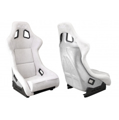 Sportovní křeslo SLIDE KS2 Premium Světle šedý Velur Stříbrný Třpyt