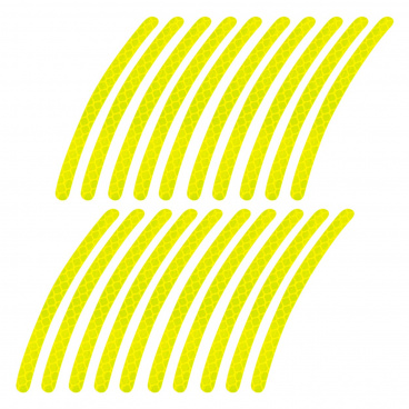 Reflexní samolepky na kola automobilů a jízdních kol 