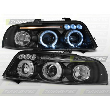 AUDI A4 (B5) 1999-00 PŘEDNÍ ČÍRÁ SVĚTLA ANGEL EYES BLACK AUDI A4 (B5) 1999-00 PŘEDNÍ ČÍRÁ SVĚTLA ANGEL EYES BLACK