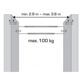 Držák - nástavba pod střechu garáže Držák - nástavba pod střechu garáže