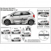 Ochranné boční lišty na dveře, Kia Picanto III, 2017+, HTB, 5-dvéřové