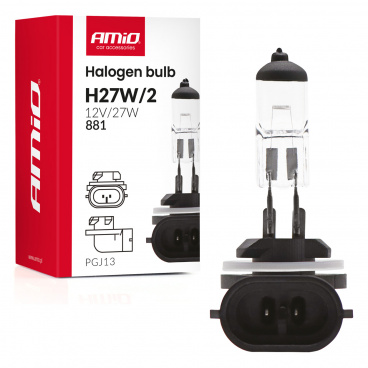 Halogenová žárovka H27W/2 881 PGJ13 12V 27W AMIO-04413